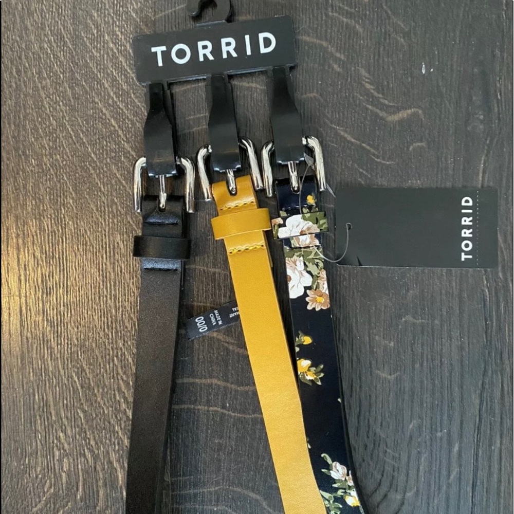Torrid Belts 3-pack Size 0/00 10/12 NWT